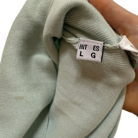 Boss Hugo Boss light blue slim fit V-neck long-sleeve knit top size L - Picture 7 of 7